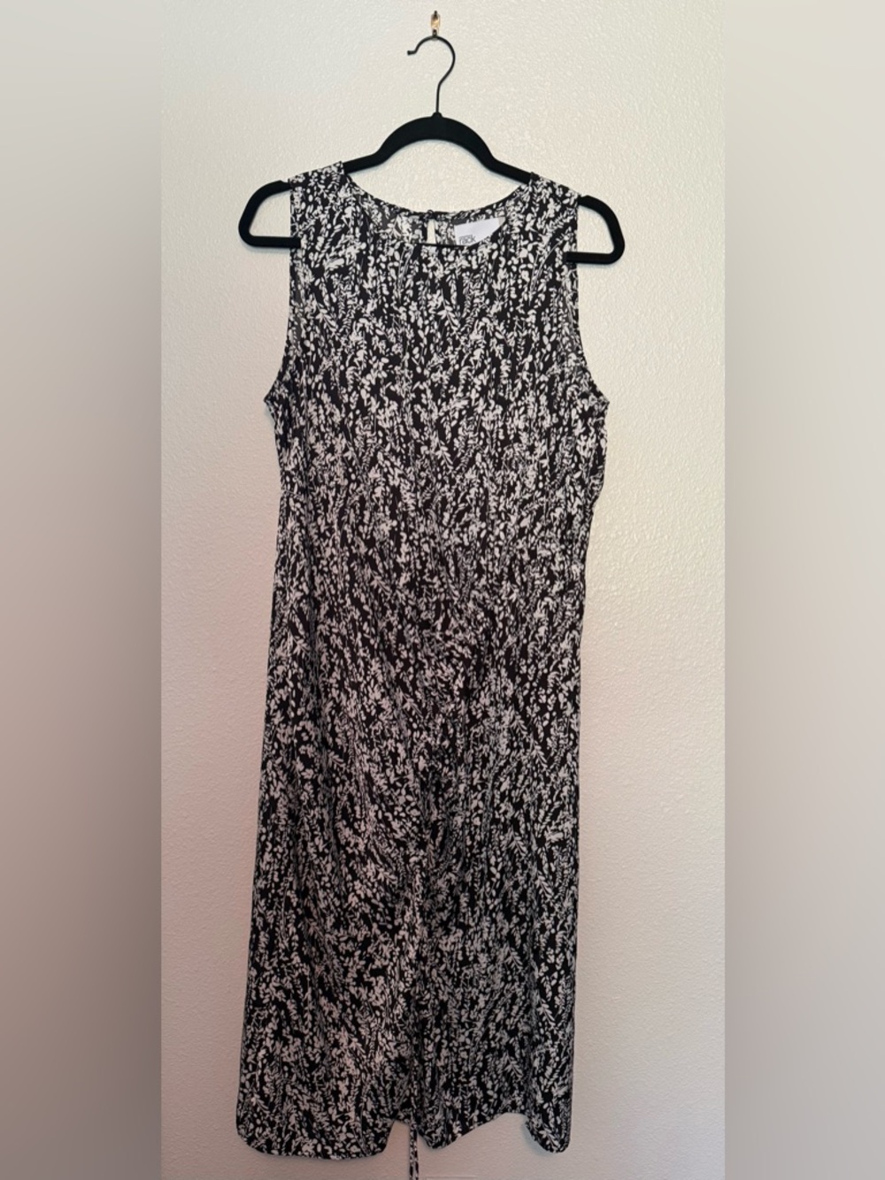 Nordstrom Monochrome Shirred Midi Dress